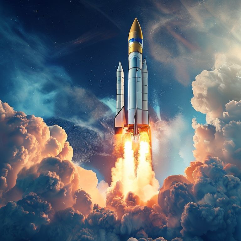AI generated rocket launch
